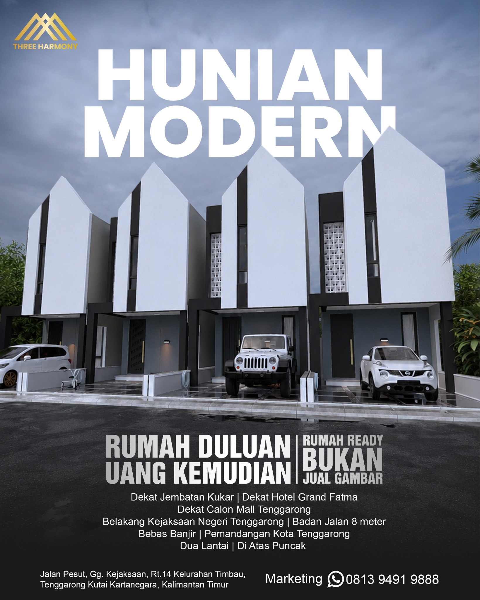 Hunian modern Three Harmony